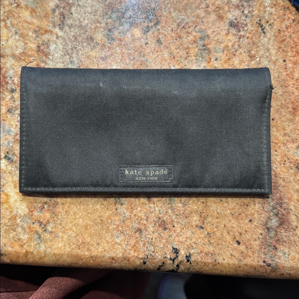 Kate Spade Charcoal Wallet/Check Book